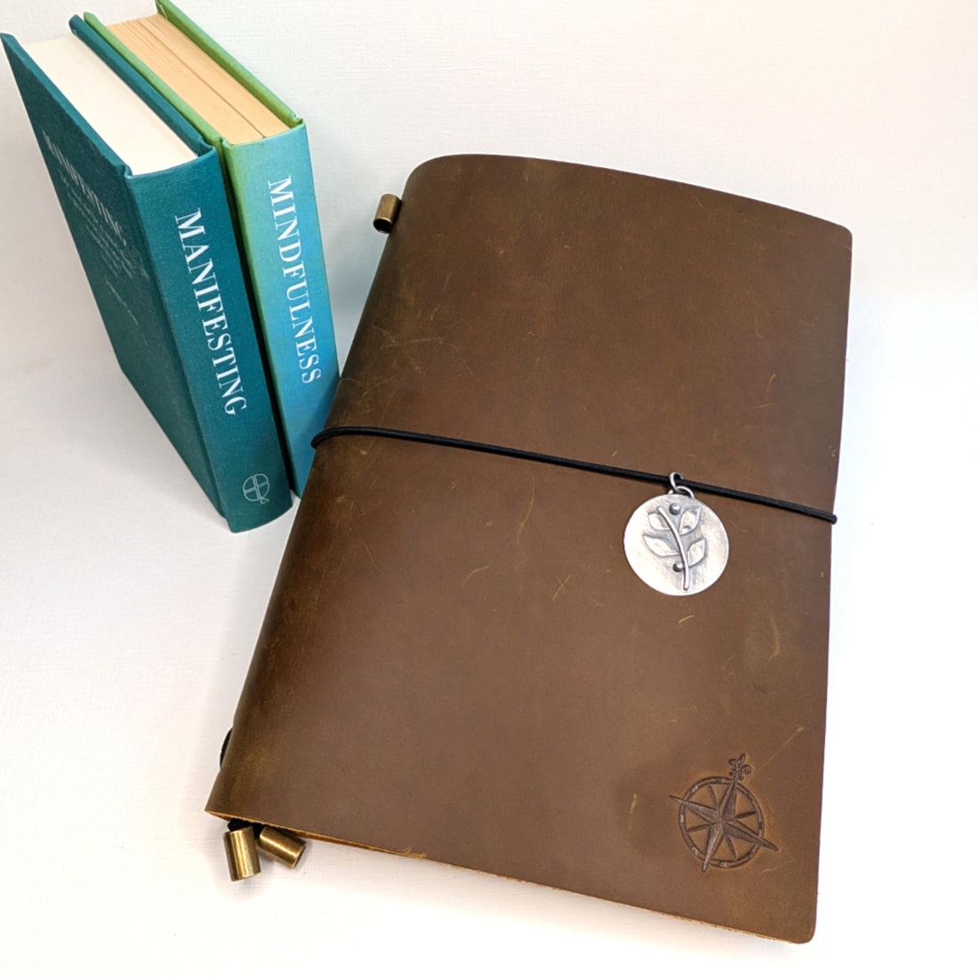 Silver Sprig Journal Charm