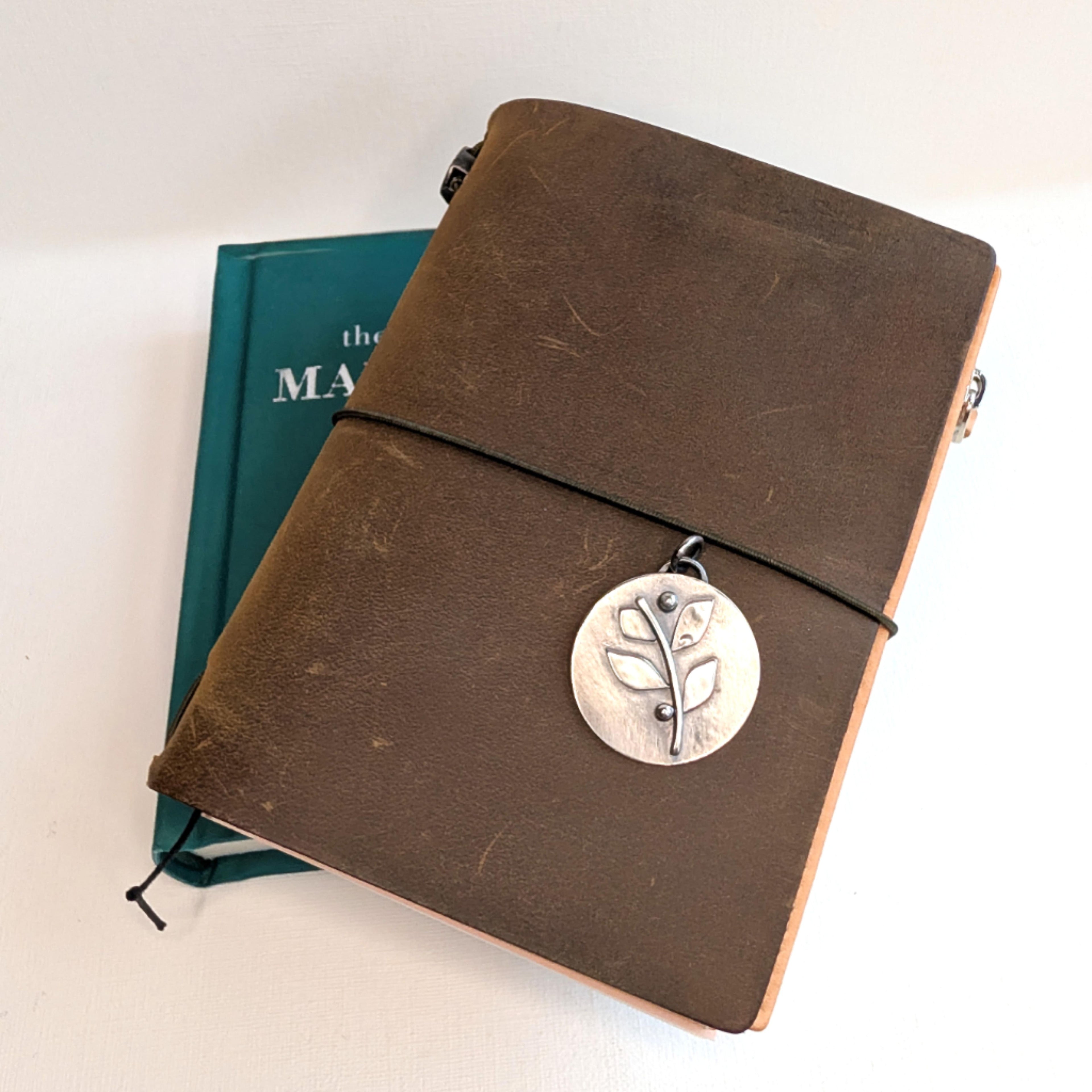Silver Sprig Journal Charm