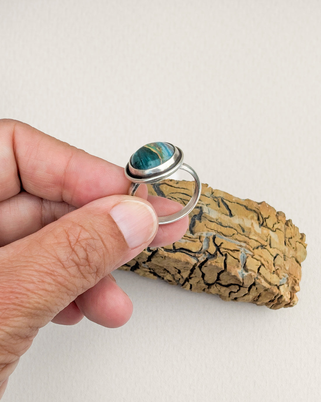 Greenling Jasper Ring